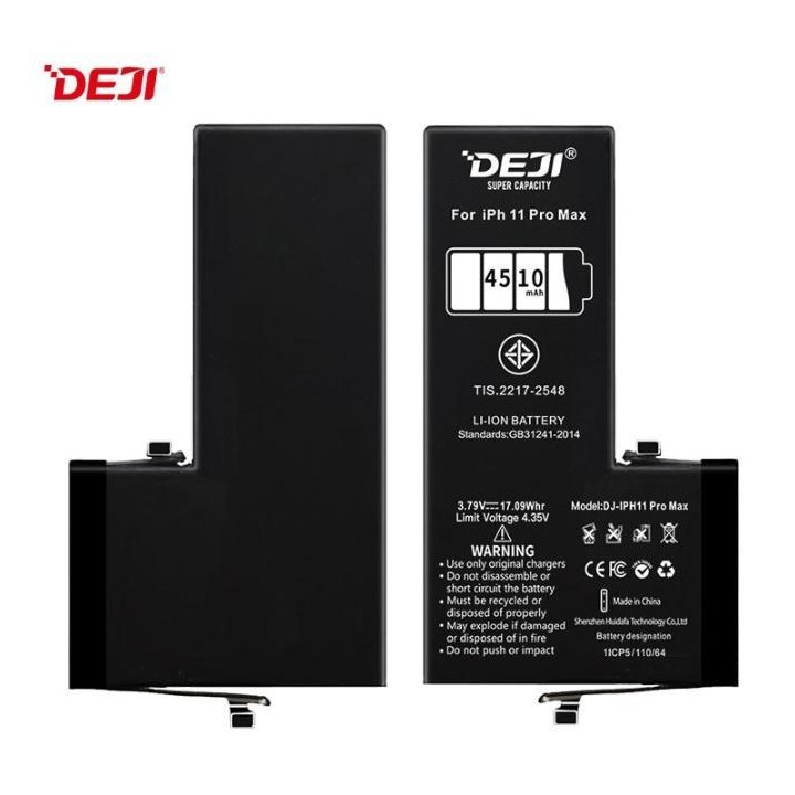 DEJI BATTERIA DE GRANDE CAPACITA (4500 mAh) PER APPLE IPHONE 11 PRO M.