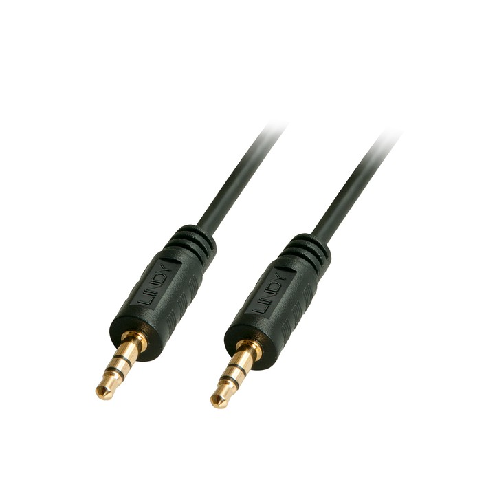 LINDY CAVO AUDIO JACK 3.5MM, M/M, 2MT, NERO