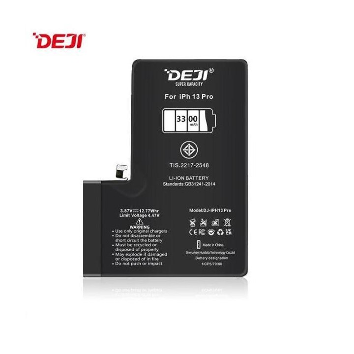 DEJI BATTERIA DE GRANDE CAPACITA (3300 mAh) PER APPLE IPHONE 13 PRO 6.