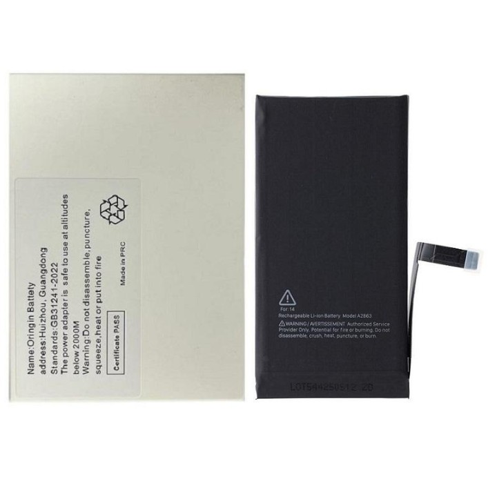 BATTERIA DE GRANDE CAPACITA (3620 mAh) PER APPLE IPHONE 14 6.1 (DIAGN.