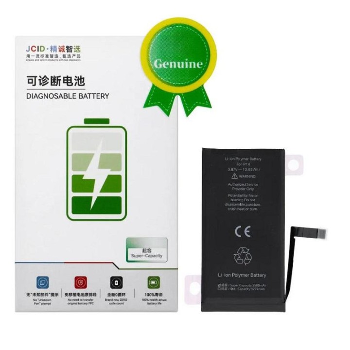 JCID BATTERIA DE GRANDE CAPACITA (3580 mAh) PER APPLE IPHONE 14 6.1 (.