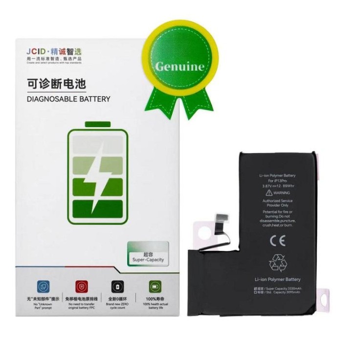 JCID BATTERIA DE GRANDE CAPACITA (3330 mAh) PER APPLE IPHONE 13 PRO 6.
