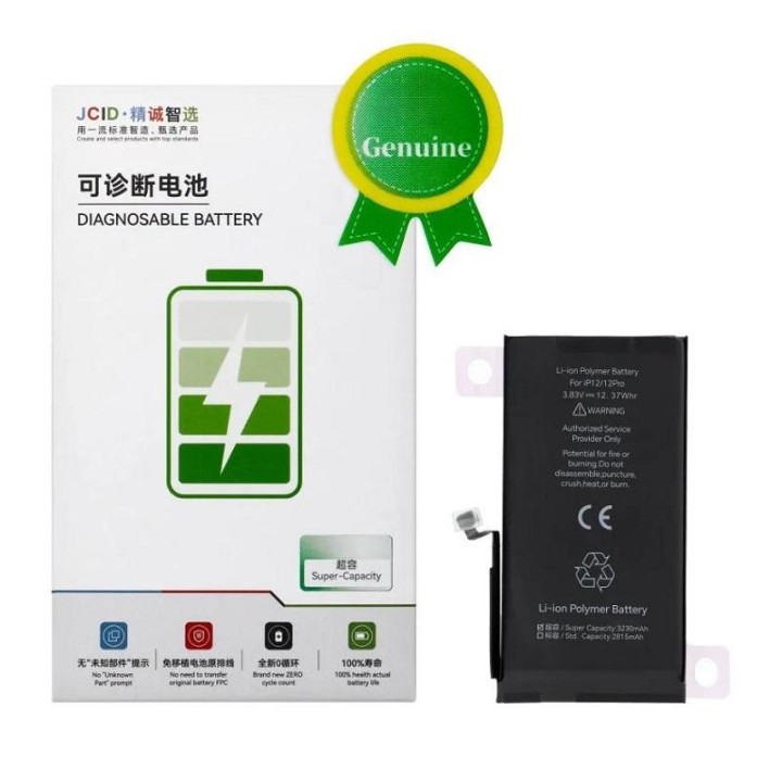 JCID BATTERIA DE GRANDE CAPACITA (3230 mAh) PER APPLE IPHONE 12 6.1 /.