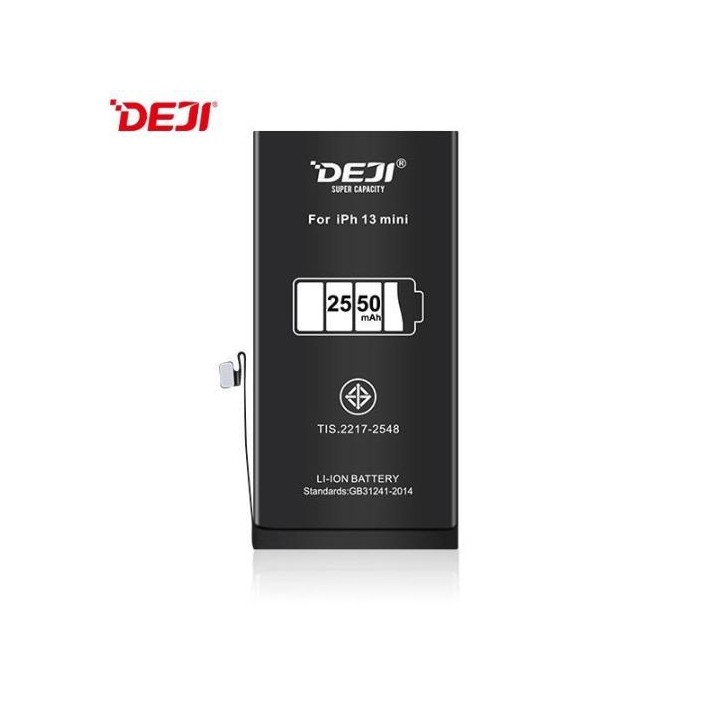 DEJI BATTERIA DE GRANDE CAPACITA (2550 mAh) PER APPLE IPHONE 13 MINI..