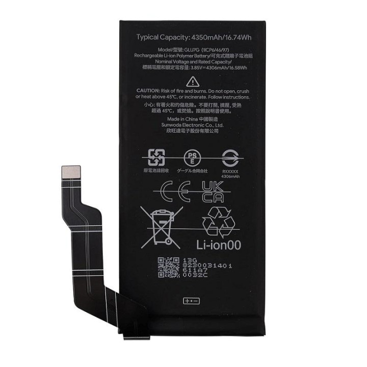 BATTERIA GLU7G PER GOOGLE PIXEL 6A 5G (GX7AS GB62Z G1AZG GB17L)