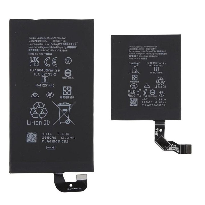 BATTERIA GE59C G06K4 SET 2 PEZZI PER GOOGLE PIXEL 9 PRO FOLD (GGH2X G.