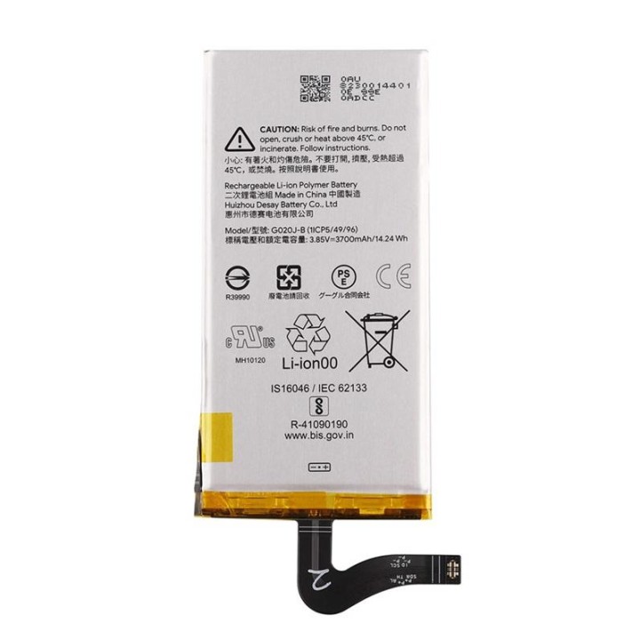 BATTERIA ORIGINALE G020J-B PER GOOGLE PIXEL 4 XL (G020P G020 GA01181-.
