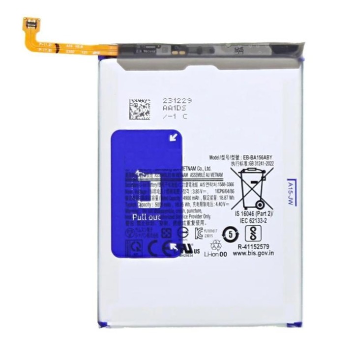 BATTERIA EB-BA156ABY PER SAMSUNG GALAXY A15 4G A155F / A15 5G A156B O.