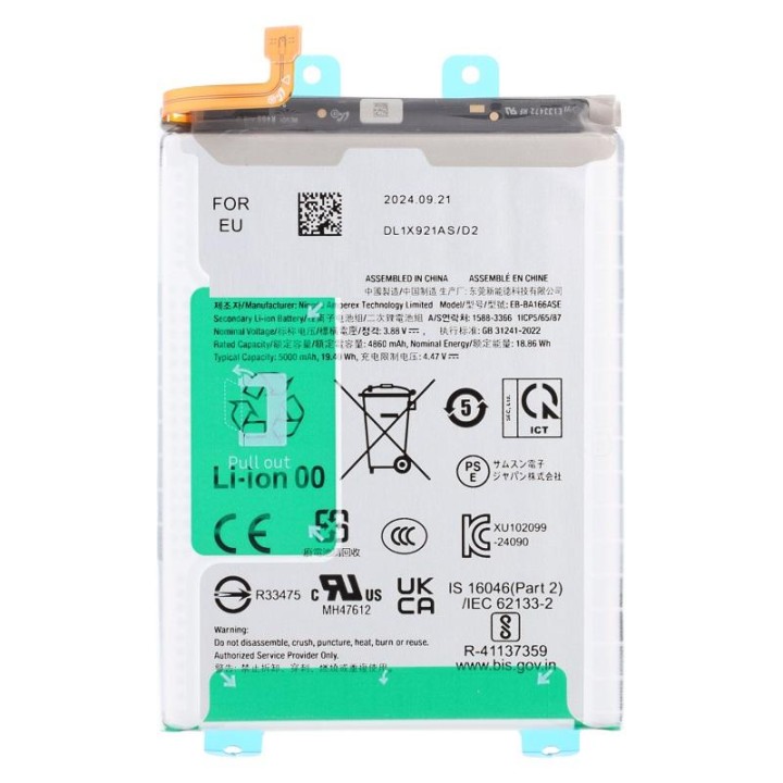BATTERIA EB-BA166ABY EB-BA166ASE EB-BA166ABE PER SAMSUNG GALAXY A16 5.