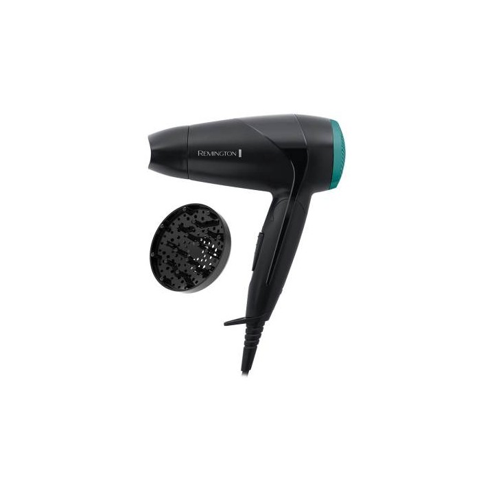 Remington Asciugacapelli D1500 Da Viaggio Pieghevole 2000w Nero