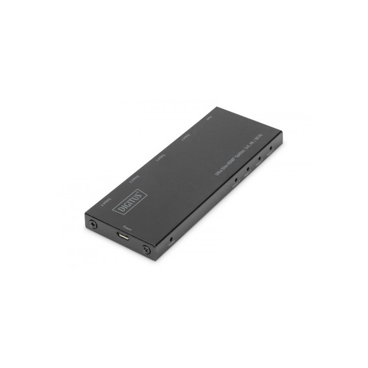 SPLITTER HDMI ULTRA SLIM, 1X4, 4K/60HZ HDR, HDCP 2.2, 18 GBPS, MICRO..