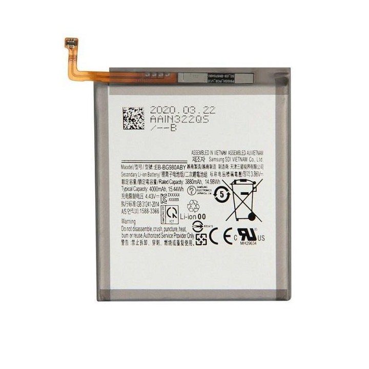 BATTERIA ORIGINALE EB-BG980ABY / EB-BG981 PER SAMSUNG GALAXY S20 G980.
