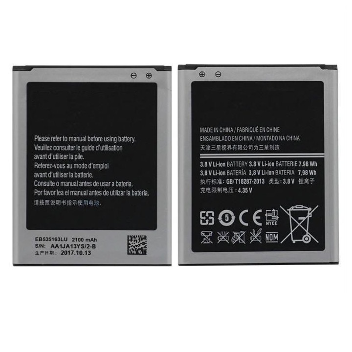 BATTERIA ORIGINALE EB535163LU PER SAMSUNG GALAXY GRAND NEO I9060 I906.