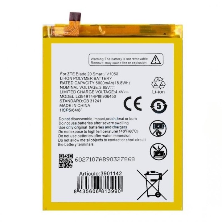 BATTERIA Li3949T44P8h906450 PER ZTE BLADE A52 / BLADE V30 VITA (8030).