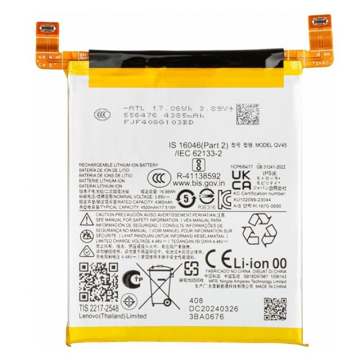 BATTERIA QV45 PER MOTOROLA EDGE 50 ULTRA (XT2401)