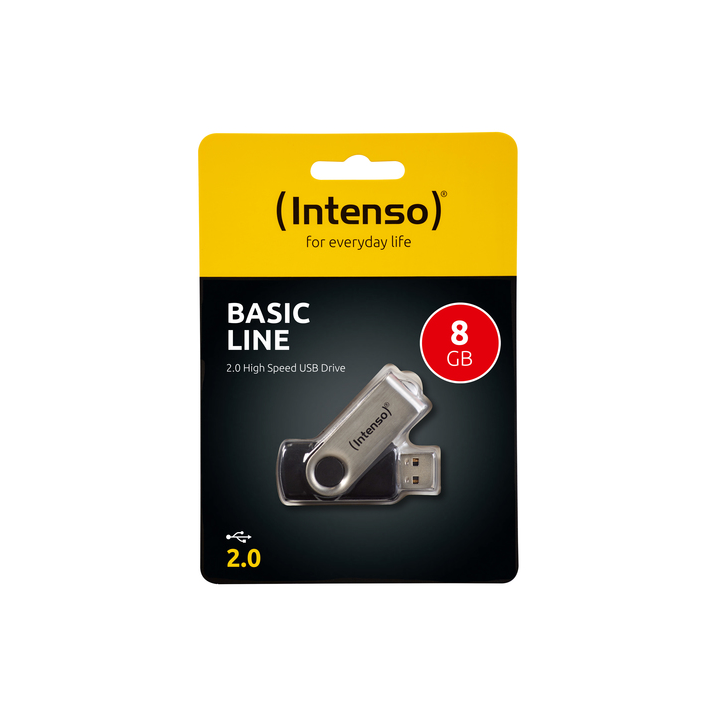 INTENSO PEN DISK 8GB USB 2.0 BASIC LINE BLACK