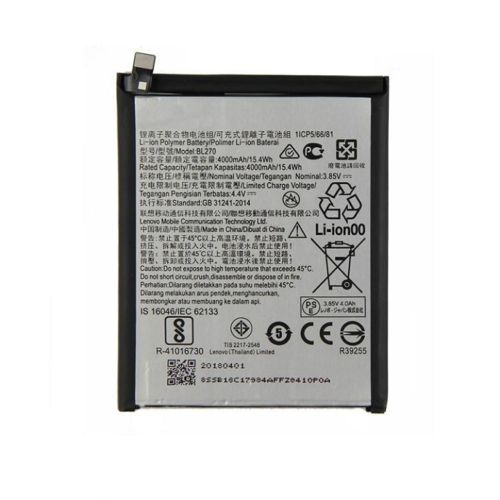 BATTERIA BL270 PER MOTOROLA MOTO G6 PLAY XT1922 / MOTO E5 XT1944 / LE.
