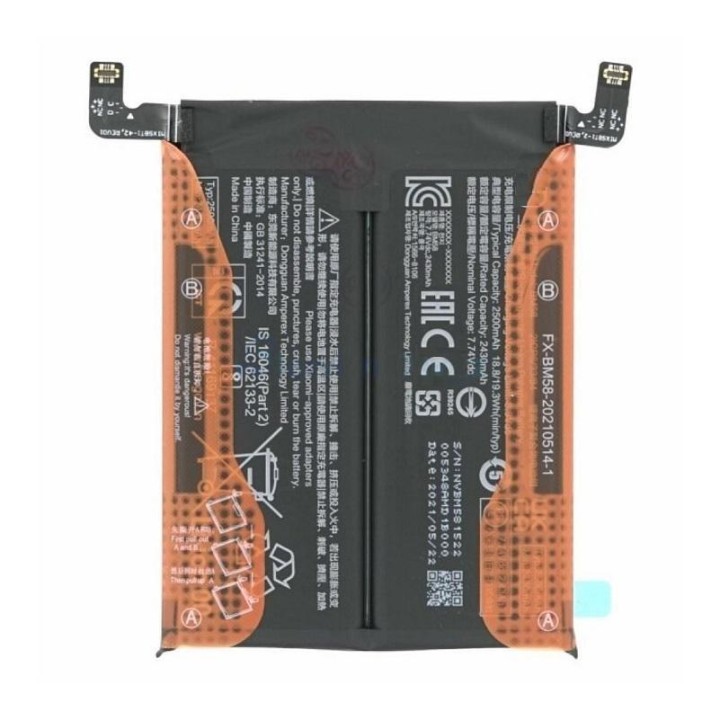 BATTERIA BM58 PER XIAOMI 11T PRO 5G (2107113SG 2107113SI)