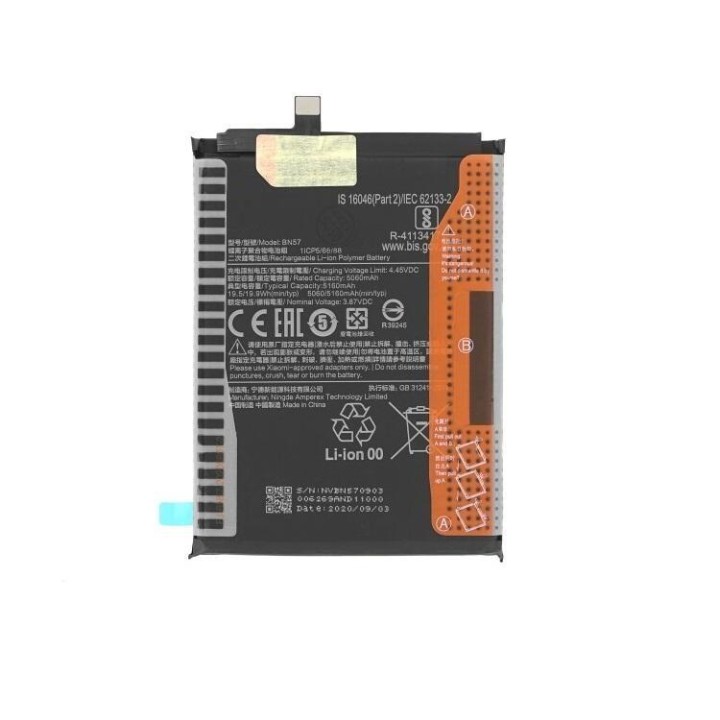 BATTERIA BN57 PER XIAOMI POCO X3 NFC (M2007J20CG M2007J20CT) / POCO X.