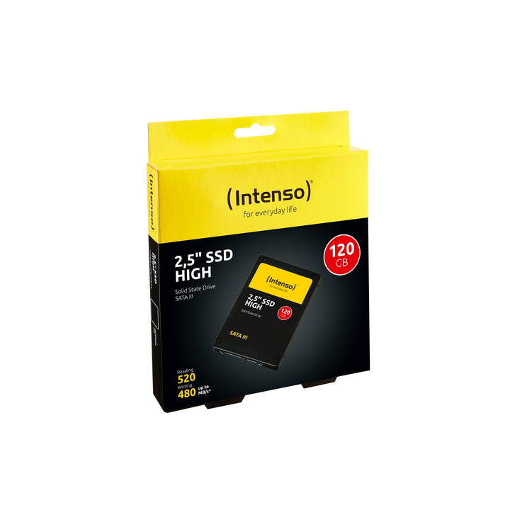 INTENSO SSD INTERNO HIGH 120GB 2,5 SATA 6GB/S R/W 520/480