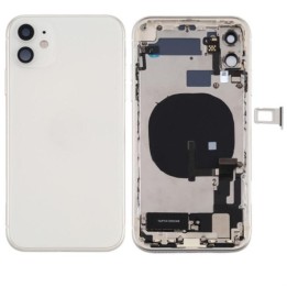 COVER POSTERIORE CON RICAMBI PER APPLE IPHONE 11 6.1 BIANCO MATERIALE.