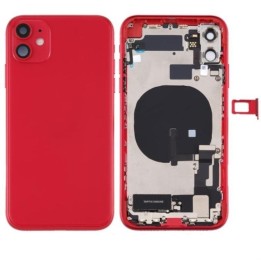 COVER POSTERIORE CON RICAMBI PER APPLE IPHONE 11 6.1 ROSSO MATERIALE..