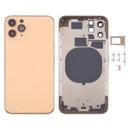 COVER POSTERIORE PER APPLE IPHONE 11 PRO 5.8 ORO MATERIALE ORIGINALE..