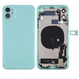 COVER POSTERIORE CON RICAMBI PER APPLE IPHONE 11 6.1 VERDE MATERIALE..