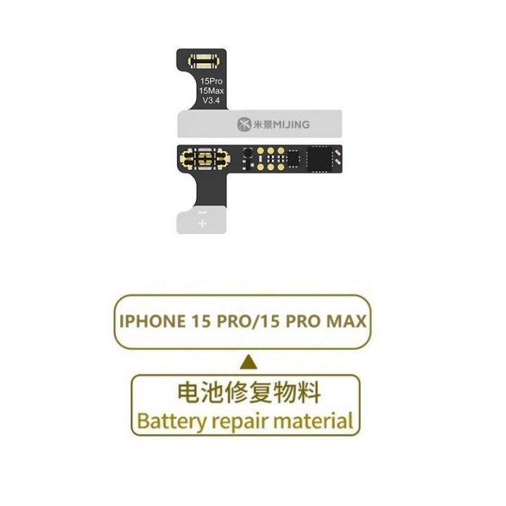 MIJING ESTERNO CAVO FLESSIBILE DEL BATTERIA PER APPLE IPHONE 15 PRO /.