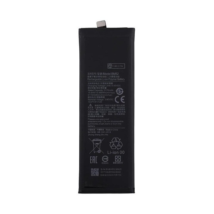 BATTERIA BM52 PER XIAOMI MI NOTE 10 / MI CC9 PRO / MI NOTE 10 LITE