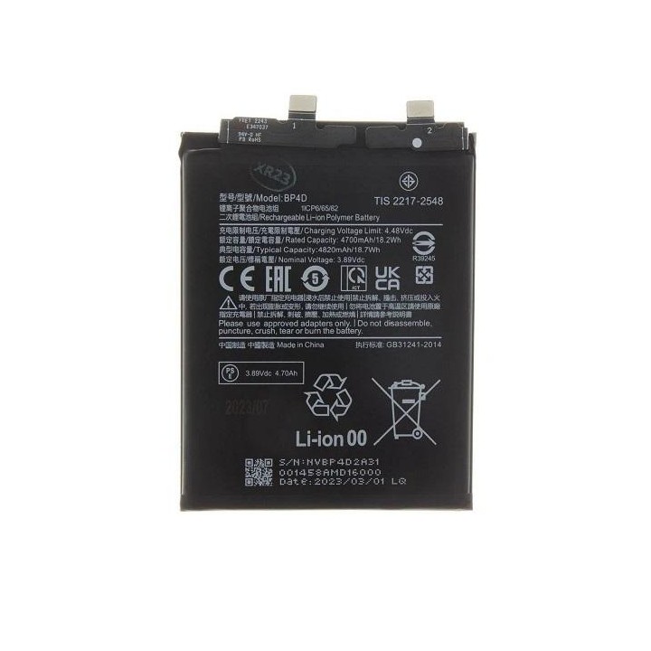 BATTERIA BP4D PER XIAOMI 13 PRO (2210132G 2210132C) ORIGINALE NEW