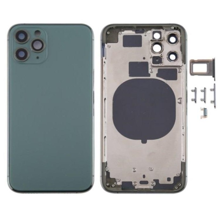 COVER POSTERIORE PER APPLE IPHONE 11 PRO MAX 6.5 VERDE MATERIAL ORIGI.
