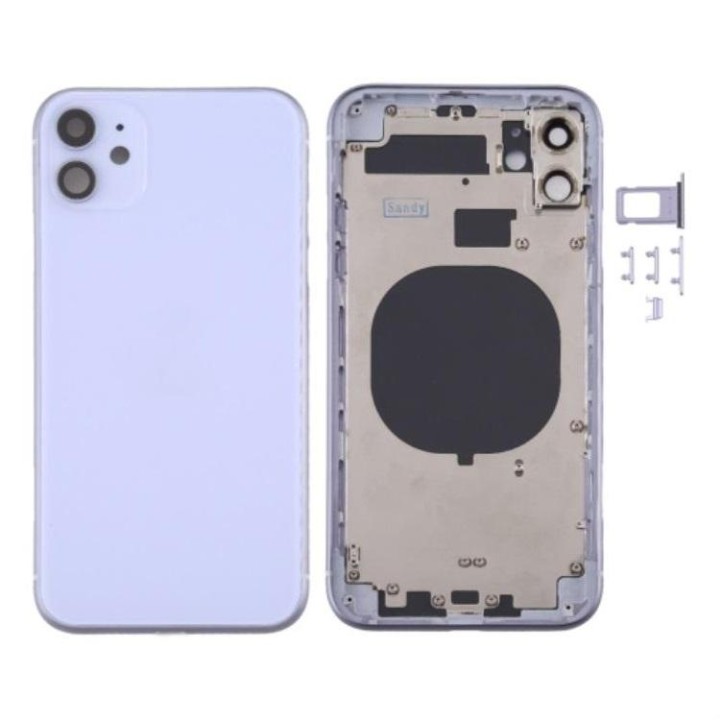 COVER POSTERIORE PER APPLE IPHONE 11 6.1 VIOLA MATERIALE ORIGINALE (S.