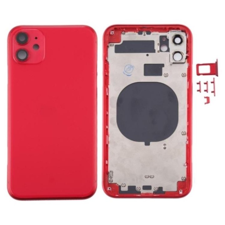 COVER POSTERIORE PER APPLE IPHONE 11 6.1 ROSSO MATERIALE ORIGINALE (S.