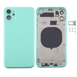 COVER POSTERIORE PER APPLE IPHONE 11 6.1 VERDE MATERIALE ORIGINALE (S.