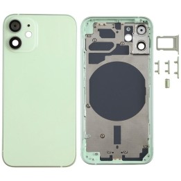 COVER POSTERIORE PER APPLE IPHONE 12 MINI 5.4 VERDE MATERIALE ORIGINA.