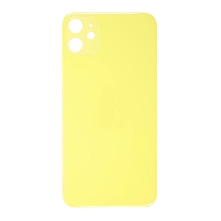 COVER POSTERIORE DI VETRO (BIG HOLE) PER APPLE IPHONE 11 6.1 GIALLO