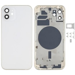 COVER POSTERIORE PER APPLE IPHONE 12 6.1 BIANCO MATERIALE ORIGINALE (.