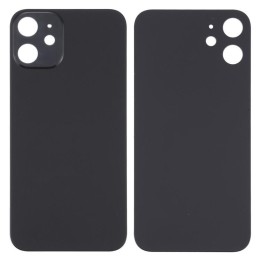 COVER POSTERIORE DI VETRO (BIG HOLE) PER APPLE IPHONE 12 6.1 NERO