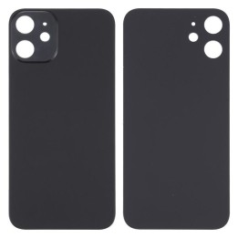 COVER POSTERIORE DI VETRO (BIG HOLE) PER APPLE IPHONE 12 MINI 5.4 NERO