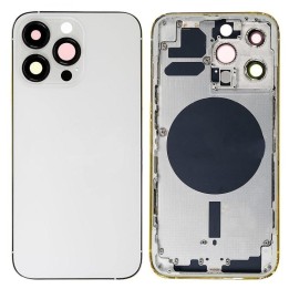 COVER POSTERIORE PER APPLE IPHONE 13 PRO 6.1 BIANCO MATERIALE ORIGINA.