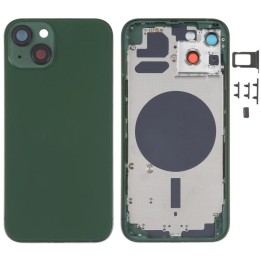 COVER POSTERIORE PER APPLE IPHONE 13 6.1 VERDE MATERIALE ORIGINALE (S.