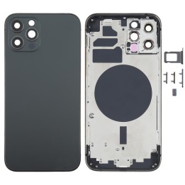 COVER POSTERIORE PER APPLE IPHONE 12 PRO 6.1 NERO OEM (SENZA NFC)