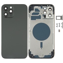 COVER POSTERIORE PER APPLE IPHONE 12 PRO MAX 6.7 NERO OEM (SENZA NFC)