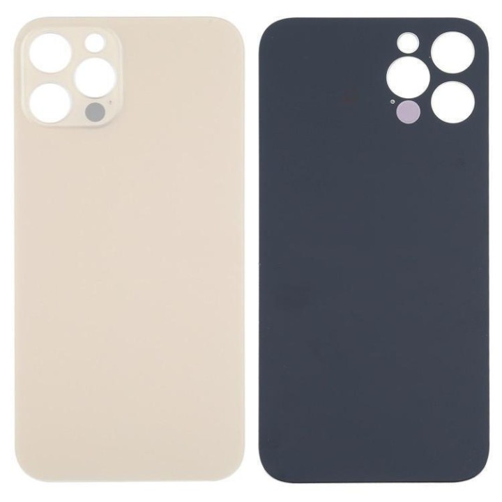 COVER POSTERIORE DI VETRO (BIG HOLE) PER APPLE IPHONE 12 PRO MAX 6.7..