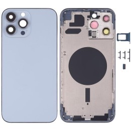 COVER POSTERIORE PER APPLE IPHONE 13 PRO MAX 6.7 BLU MATERIALE ORIGIN.