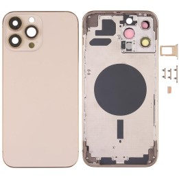 COVER POSTERIORE PER APPLE IPHONE 13 PRO MAX 6.7 ORO MATERIALE ORIGIN.