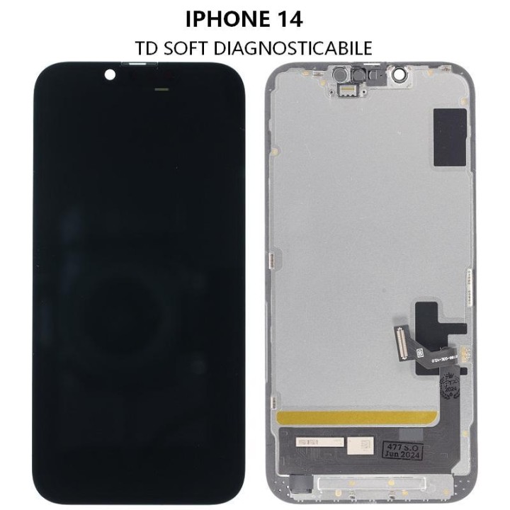 TOUCHSCREEN + DISPLAY OLED DISPLAY COMPLETO PER APPLE IPHONE 14 6.1 T.
