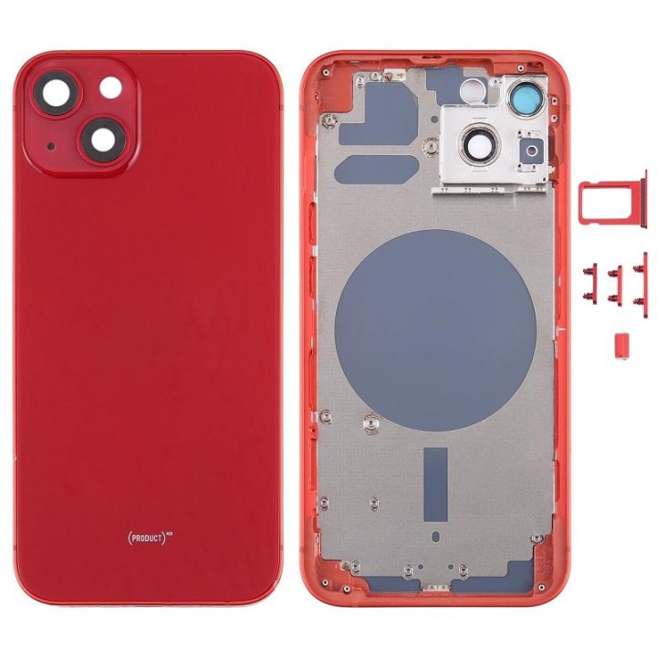 COVER POSTERIORE PER APPLE IPHONE 13 6.1 ROSSO MATERIALE ORIGINALE (S.