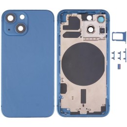 COVER POSTERIORE PER APPLE IPHONE 13 MINI 5.4 BLU MATERIALE ORIGINALE.